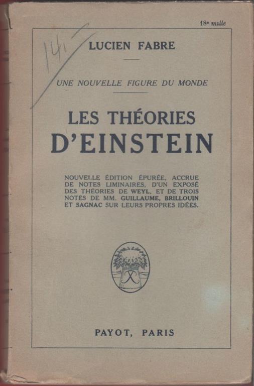 Les Théories d'Einstein - Lucien Fabre - copertina