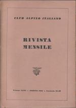 Club Alpino Italiano. Rivista mensile. vol. LXXI. 1952 n. 11/12