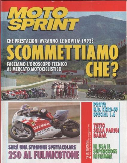 Moto sprint. n. 2- 1993. Tutto sulla Parigi-Dakar In USA il supercross infiamma - copertina