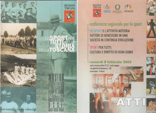 Lo sport per tutti nella storia della Toscana/Atti Conferenza regionale per lo sport - copertina