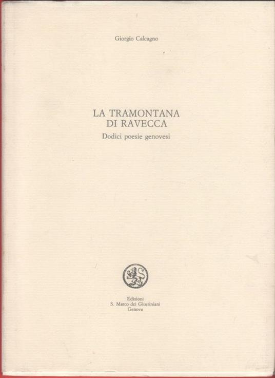 La tramontana di Ravecca - Giorgio Calcagno - Giorgio Calcagno - copertina