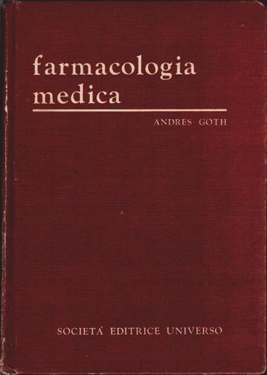 Farmacologia medica - Andres Goth - copertina