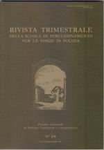 Rivista trimestrale della scuola di perfezionamento per le forze di polizia nr.3/4 Luglio/Dicembre 1997
