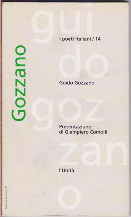 Guido Gozzano - Presentazione di Giampiero Comolli - copertina
