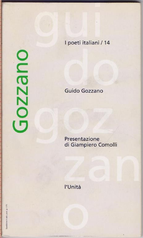 Guido Gozzano - Presentazione di Giampiero Comolli - copertina