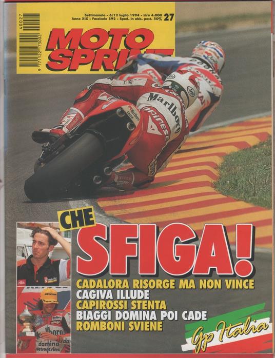 Moto sprint. 1994, n. 27. Che sfiga! GP Italia - copertina