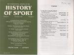 History of Sport. 1991 n. 3