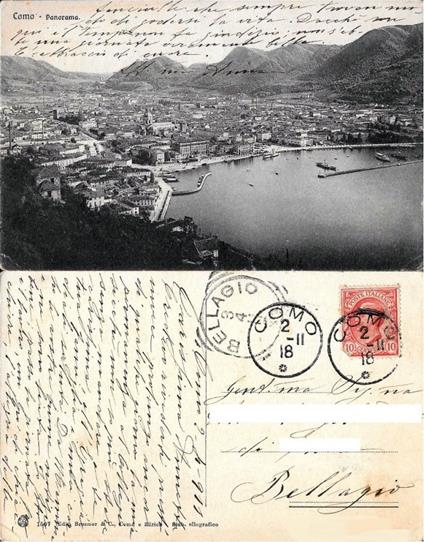 Como Panorama. Viaggiata 1918 - copertina