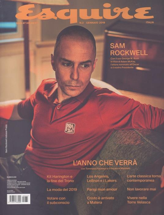 Esquire. Rivista. N. 2 gennaio 2019 - copertina