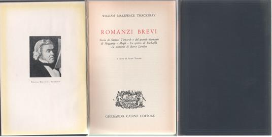 Romanzi Brevi - W.M. Thackeray - William M. Thackeray - copertina
