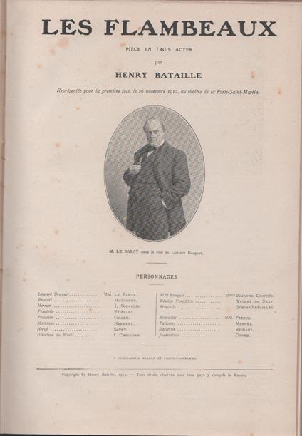 Sei testi teatrali pubblicati da La petite illustration - copertina