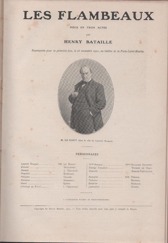 Sei testi teatrali pubblicati da La petite illustration - copertina