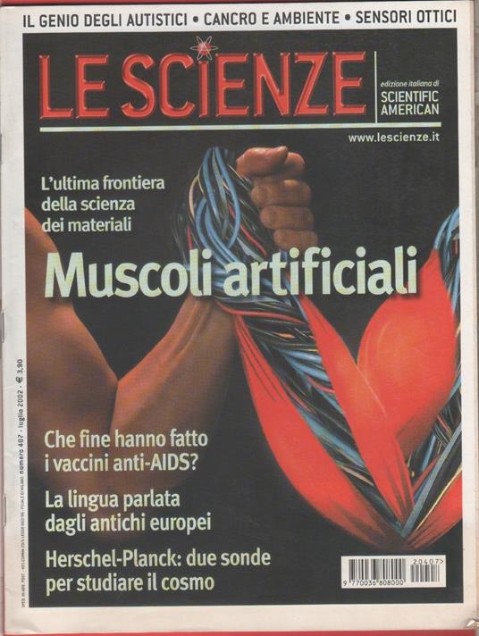 Le Scienze (American scientific). n. 407, luglio 2002 - copertina