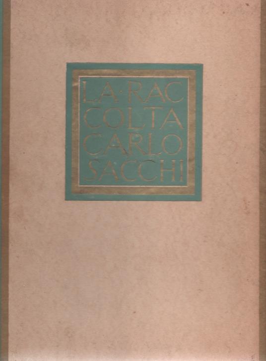 La raccolta Carlo Sacchi - copertina