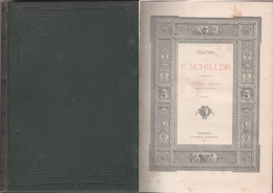Teatro di F. Schiller. volume primo - Friedrich Schiller - copertina