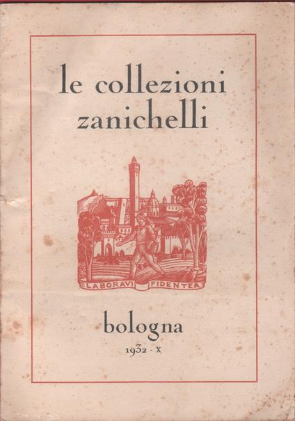 Le collezioni Zanichelli. Catalogo 1932 - copertina