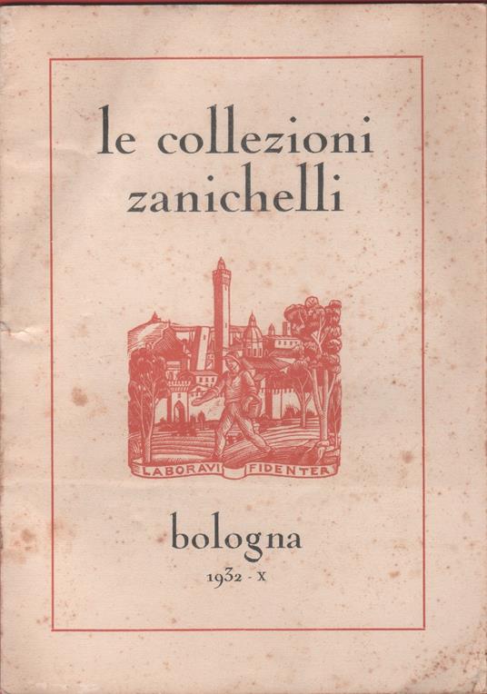 Le collezioni Zanichelli. Catalogo 1932 - copertina