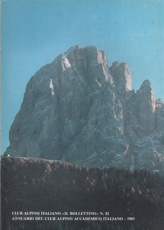 CAI. Il bollettino n. 82. Annuario del Club Alpino Accademico 1984 - copertina