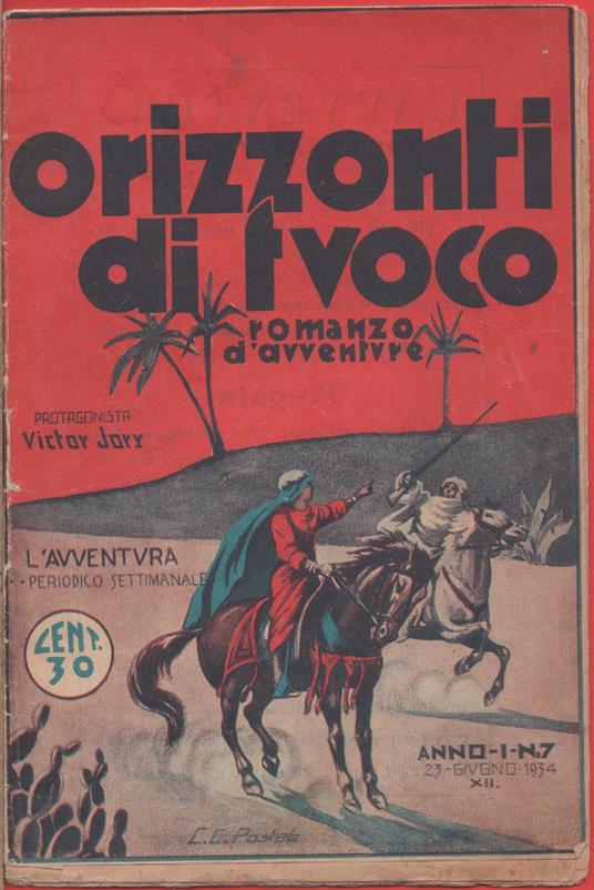 Orizzonti di fuoco protagonista Victor Jory - copertina