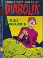 Diabolik Il prezzo di una maschera - Anno XIX Nr. 21