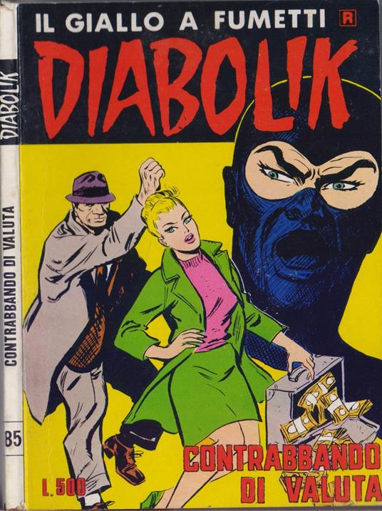 Diabolik - Scommessa mortale . Ristampa nr. 85- 1982 - copertina
