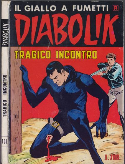Diabolik - Tragico incontro . Ristampa nr. 136- 1984 - copertina