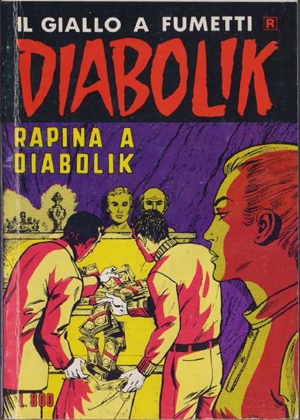 Diabolik - Rapina a Diabolik. Ristampa nr. 168 - 1985 - copertina