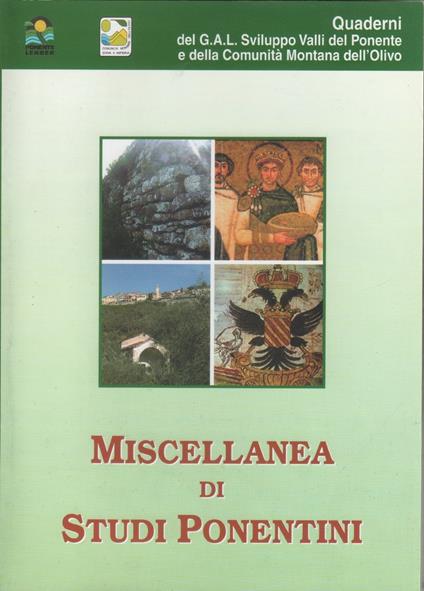 Miscellanea di studi ponentini. Atti del convegno - copertina
