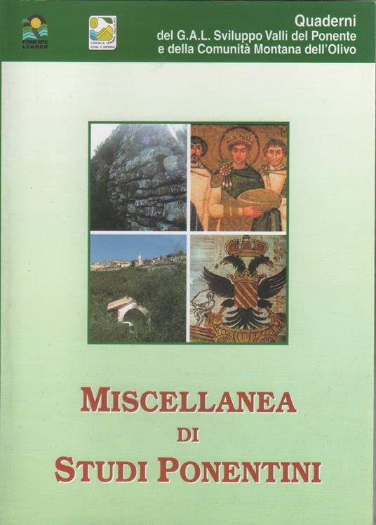 Miscellanea di studi ponentini. Atti del convegno - copertina