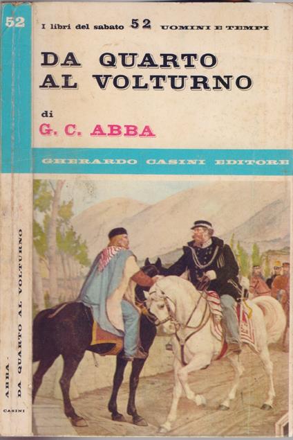 Da Quarto al Volturno - G.C. Abba - copertina