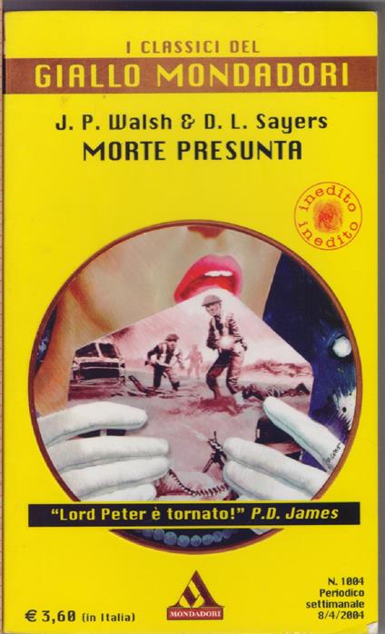 Morte presunta - J.P. Walsh D.L. Sayer - copertina