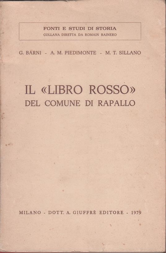 Il Libro rosso del comune di Rapallo - copertina