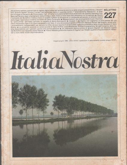 Italia Nostra. Bollettino n. 227,maggio-giugno 1984 - copertina