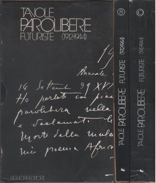 Tavole parolibere futuriste (1912-1944). Due volumi in cofanetto - copertina