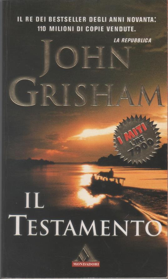 Il testamento - John Grisham - John Grisham - copertina