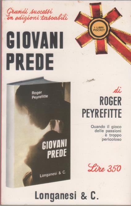 Giovani prede - Roger Peyrefitte - Roger Peyrefitte - copertina