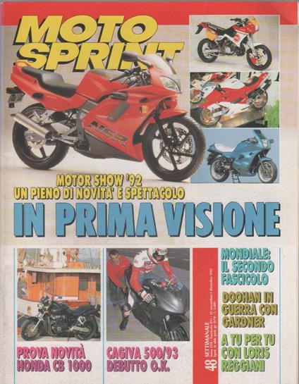 Moto sprint. 1992, n. 48 - copertina