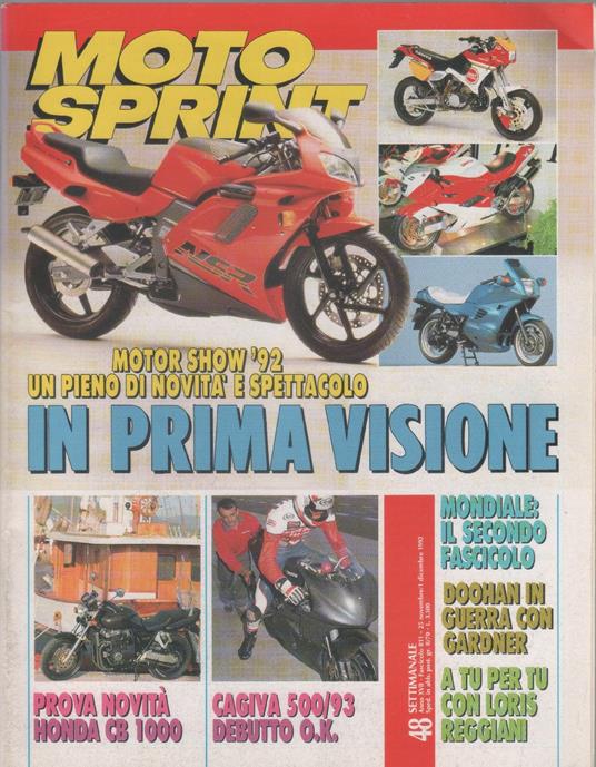 Moto sprint. 1992, n. 48 - copertina