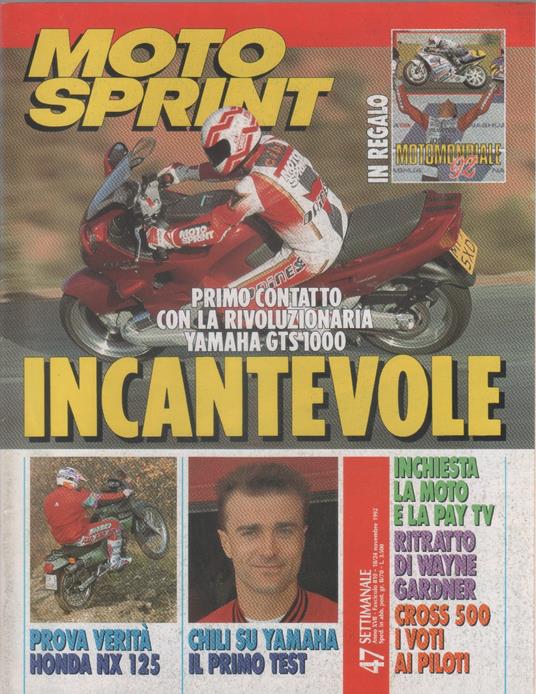 Moto sprint. 1992, n. 47 - copertina