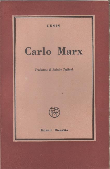 Carlo Marx - Lenin - Lenin - copertina