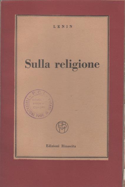 Sulla religione - Lenin - Lenin - copertina