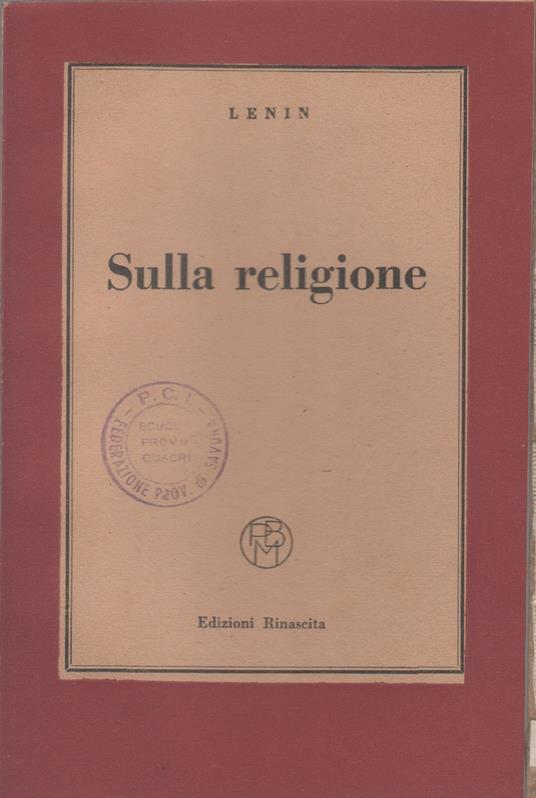 Sulla religione - Lenin - Lenin - copertina