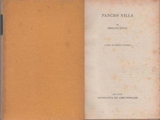 Pancho Villa - Horacio Estol - copertina