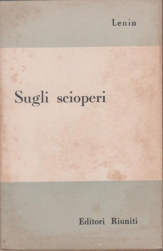 Sugli scioperi - Lenin - Lenin - copertina