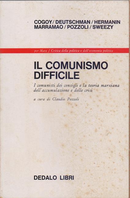Il comunismo difficile - copertina