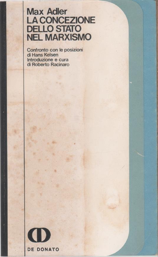 La concezione dello stato nel marxismo - Max Adler - Max Adler - copertina