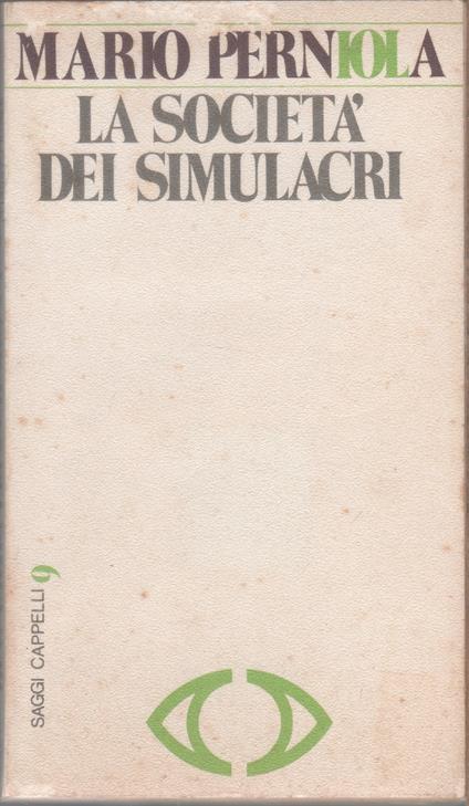 La società dei simulacri - Mario Perniola - Mario Perniola - copertina