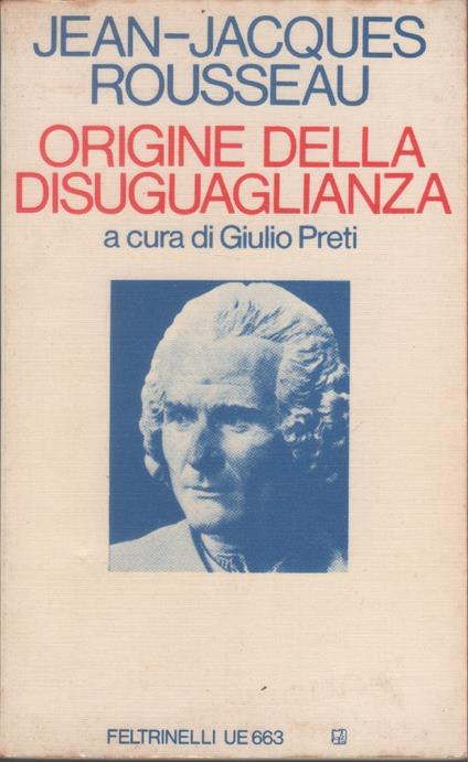 Origine della disuguaglianza - Jean Jacques Rousseau - Jean-Jacques Waltz - copertina
