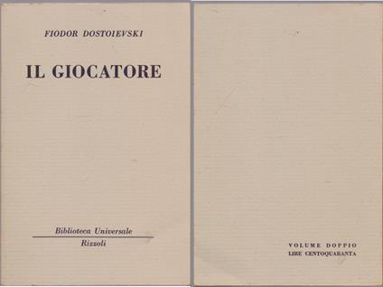 Il giocatore (1492-1493 B.U.R.) - Fiodor Dostoievski - Fëdor Dostoevskij - copertina