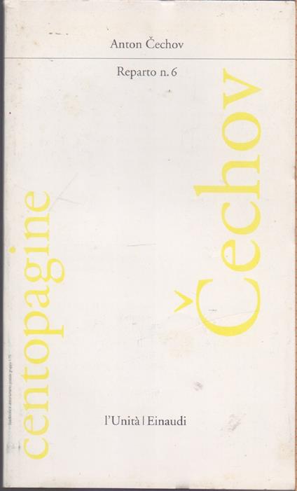 Reparto n.6 - Anton Cechov - Anton Cechov - copertina